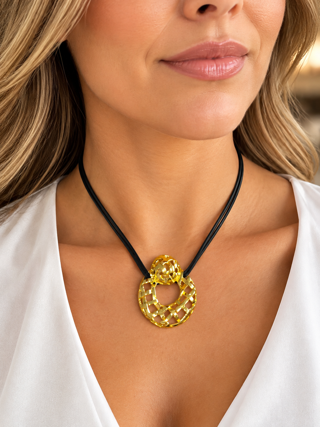 Collar de gamuza