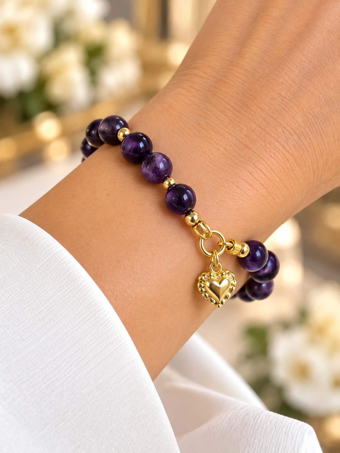 Pulsera broche corazon