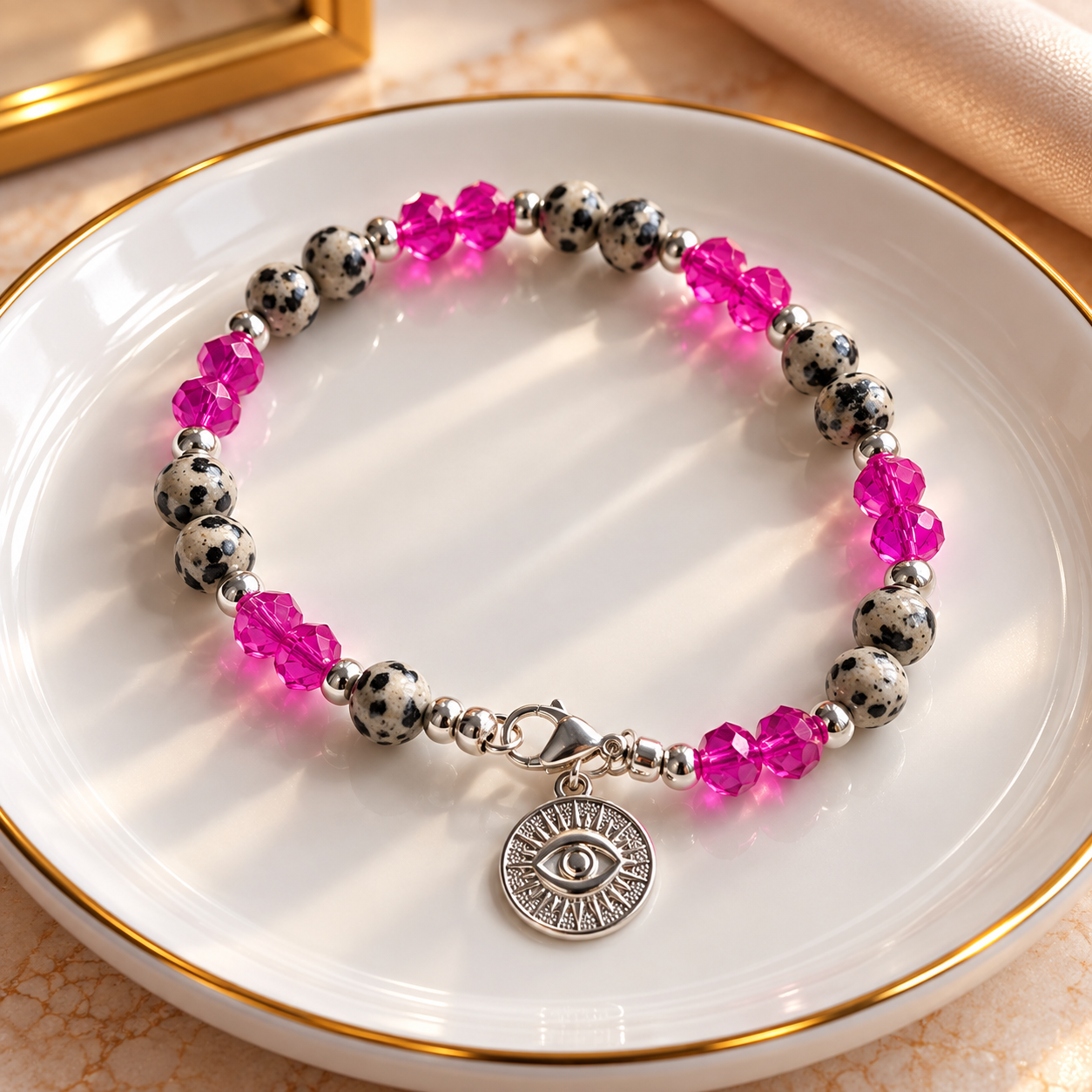 Pulsera piedra cristal