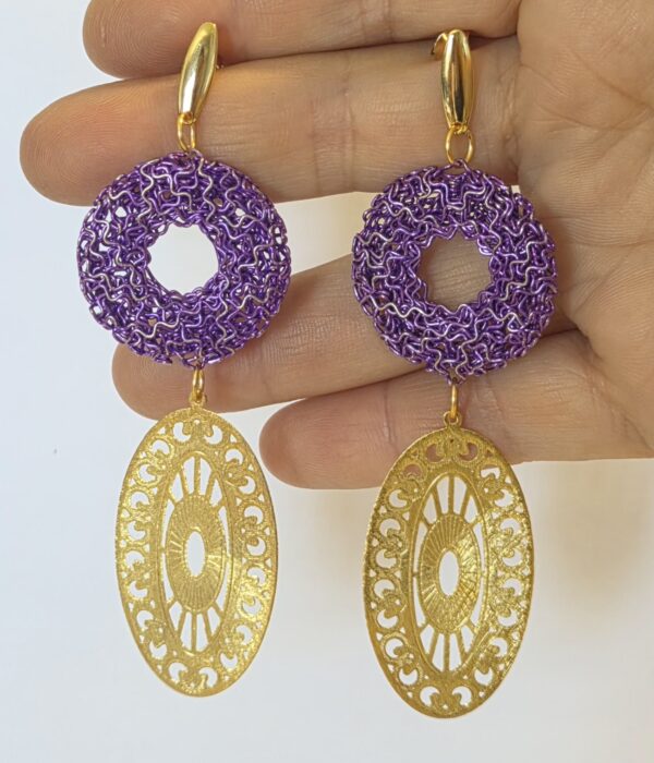 AROS DE PELTRE ENCHAPADOS EN ORO O PLATA